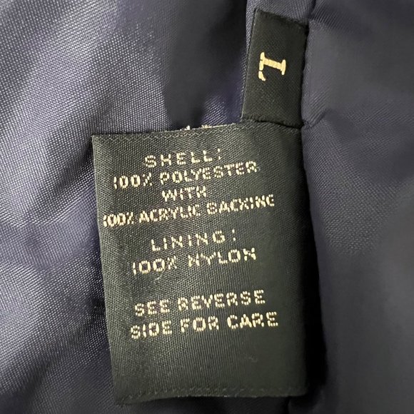 Vintage Forecaster of Boston Womens Navy Teal Windbreaker Rain Jacket size L - Picture 14 of 16